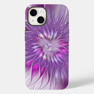 Pink Purple Flower Passion Abstract Fractal Art Case-Mate iPhone 14 Case