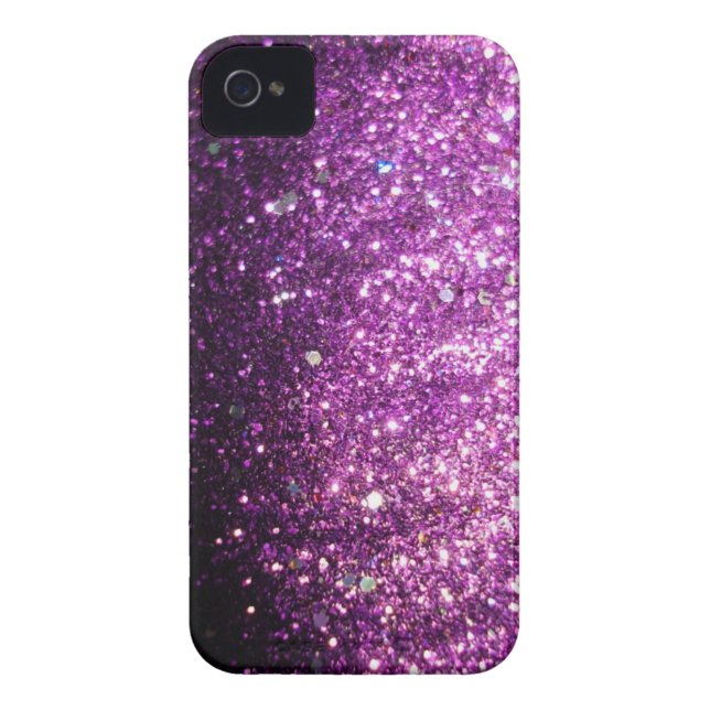 Pink Purple Glitter Sparkle iPhone Case (Back)