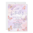 Pink Purple Gold Butterfly Baby Shower