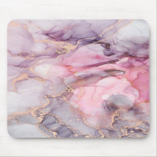 pink , purple, golden marble mouse mat