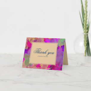 Pink, purple, green marble ink invitations