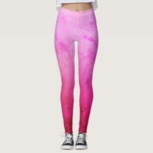 Pink, Purple , Happy Mood Custom Leggings