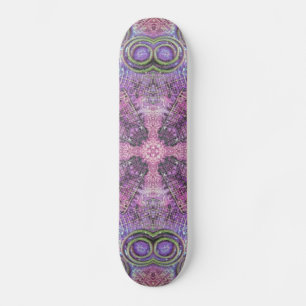 Pink & Purple Jewel Pattern Skateboard Deck