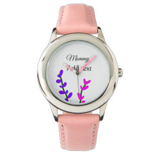 Pink purple lavender mummy mother's day mum gift watch