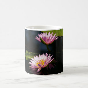 Pink Purple Lotus Waterlilies Coffee Mug