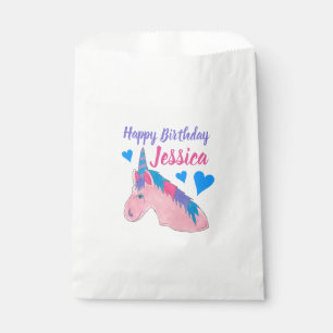 Pink Purple Magical Horse Unicorn Birthday Party Favour Bags