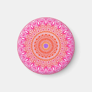 Pink purple Mandala Magnet