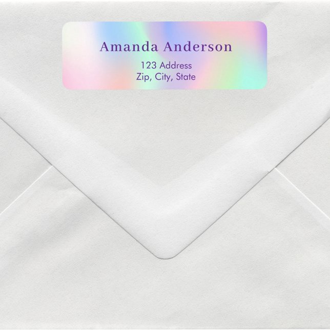 Pink purple mint return address (Creator Uploaded)