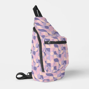 Pink & Purple Modern Pattern Sling Bag