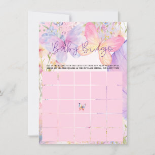 Pink Purple Oh Baby Butterfly Baby Shower Invitation