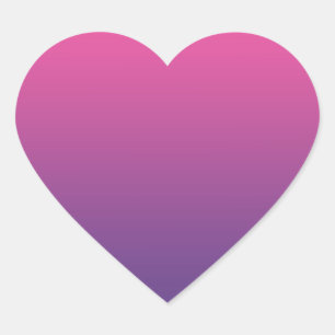Pink & Purple Ombre Heart Sticker