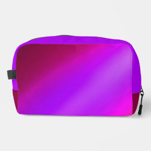 Pink Purple ombre moonlight Double Stripe  Dopp Kit