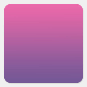 Pink & Purple Ombre Square Sticker