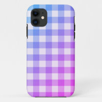Pink & Purple Ombré White Plaid Gingham Pretty