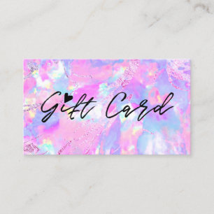pink purple opal texture gift certificate