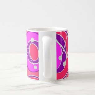 Pink., purple, orange geoshapes  coffee mug