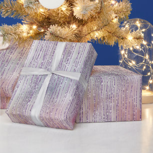 Pink Purple Orange Glittery Sparkle Wrapping Paper