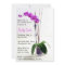 Pink Purple Orchid Floral Bridal Shower Invitation