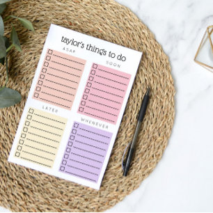 Pink Purple Organised Things to Do Post-it Notes