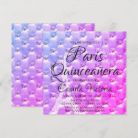 Pink Purple Paris Quinceañera Celebration