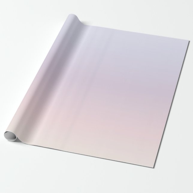 Pink Purple Pastel Gradient Minimal Design Wrapping Paper (Unrolled)