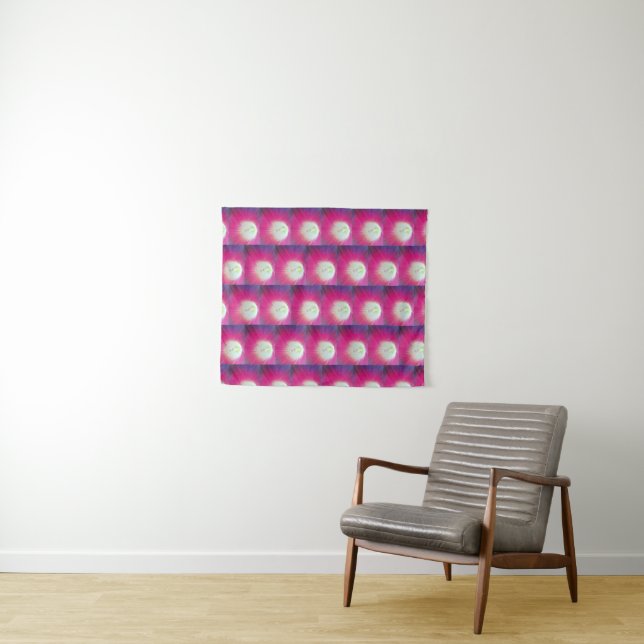 Pink-Purple Pattern Tapestry (In Situ (Horizontal))