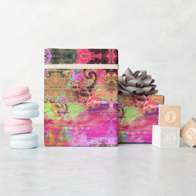 Pink & Purple Pattern Wrapping Paper (Baby Shower)