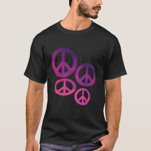 Pink & Purple Peace Signs T-Shirt