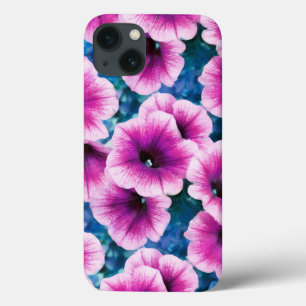 Pink & Purple Petunia Flowers iPhone 13 Case