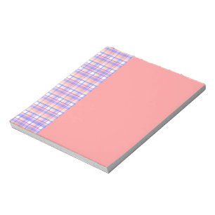 Pink + Purple Plaid Notepad