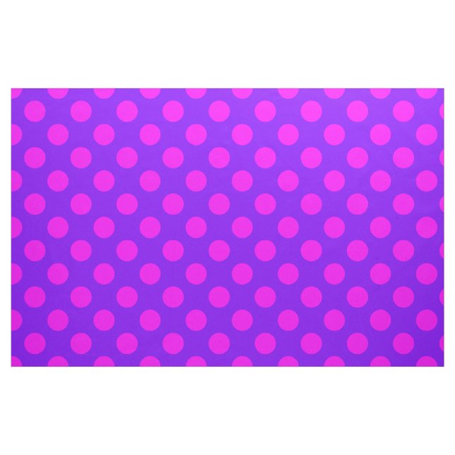 Pink&Purple Polka Dots Design Fabric (Fat Quarter)