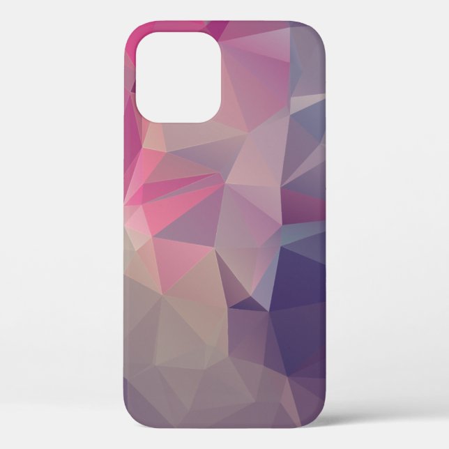 Pink Purple Pyramid Abstract Art Design Case-Mate  iPhone Case (Back)