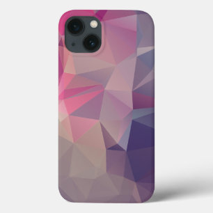 Pink Purple Pyramid Abstract Art Design iPhone 13 Case