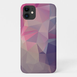 Pink Purple Pyramid Abstract Art Design iPhone 11 Case