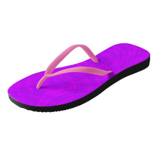 Pink & Purple Ripple Moiré Flip Flops