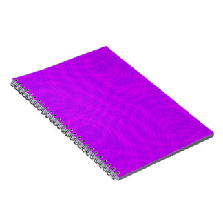 Pink & Purple Ripple Moiré Notebook
