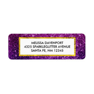 Pink & Purple Sparkling Glitter Gemstones