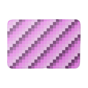 Pink & Purple Squares Bath Mat