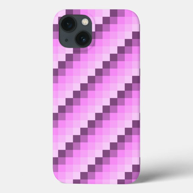 Pink & Purple Squares Case-Mate iPhone Case (Back)