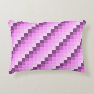 Pink & Purple Squares Decorative Cushion