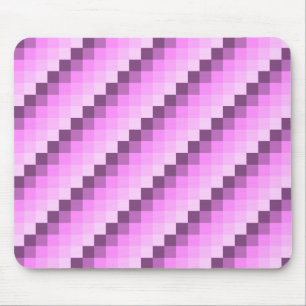 Pink & Purple Squares Mouse Mat