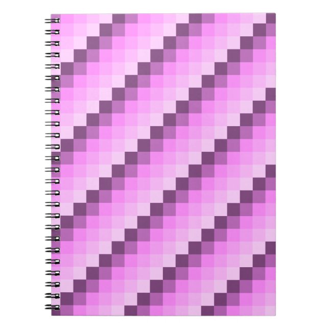 Pink & Purple Squares Notebook (Front)