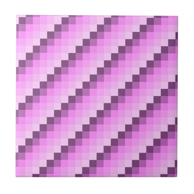 Pink & Purple Squares Tile (Front)