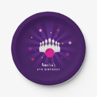 Pink Purple Stars Bowling Birthday Party