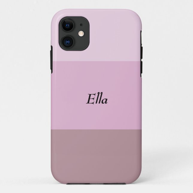 Pink Purple Striped Ombre Custom Case-Mate iPhone Case (Back)
