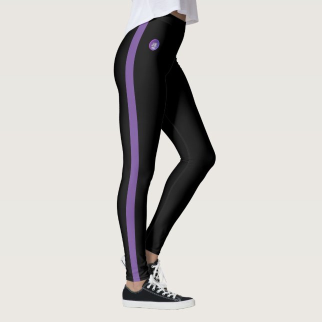 Pink Purple Striped Single Side Leggings JK 2022 (Right)