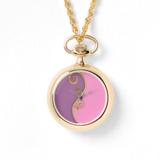 Pink-Purple Swirl Watch
