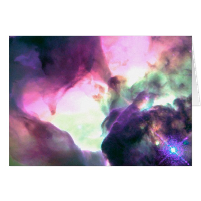 Pink Purple Teal Nebula (Front Horizontal)