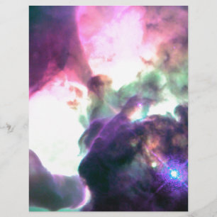 Pink Purple Teal Nebula