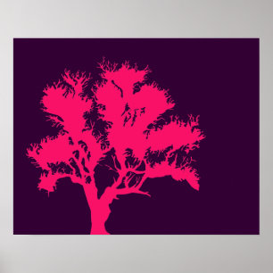 Pink & Purple Tree Poster